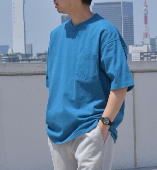 SHIPS any「SHIPS any: "COTTON USA"  ヘビーウェイト クルーネック ポケット Tシャツ」|Tシャツ・カットソー|