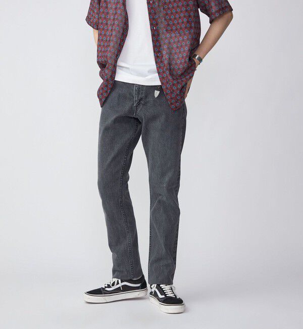 SHIPS「SHIPS: オイカワデニム セルビッチ 5ポケット フェードブラック デニムパンツ」|デニム|