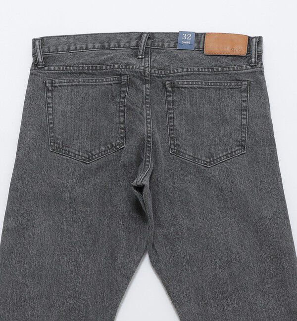 SHIPS「SHIPS: オイカワデニム セルビッチ 5ポケット フェードブラック デニムパンツ」|デニム|