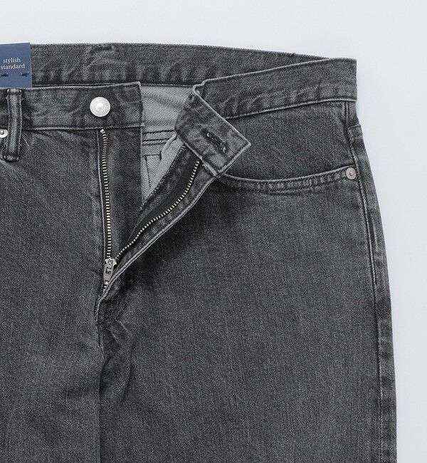 SHIPS「SHIPS: オイカワデニム セルビッチ 5ポケット フェードブラック デニムパンツ」|デニム|