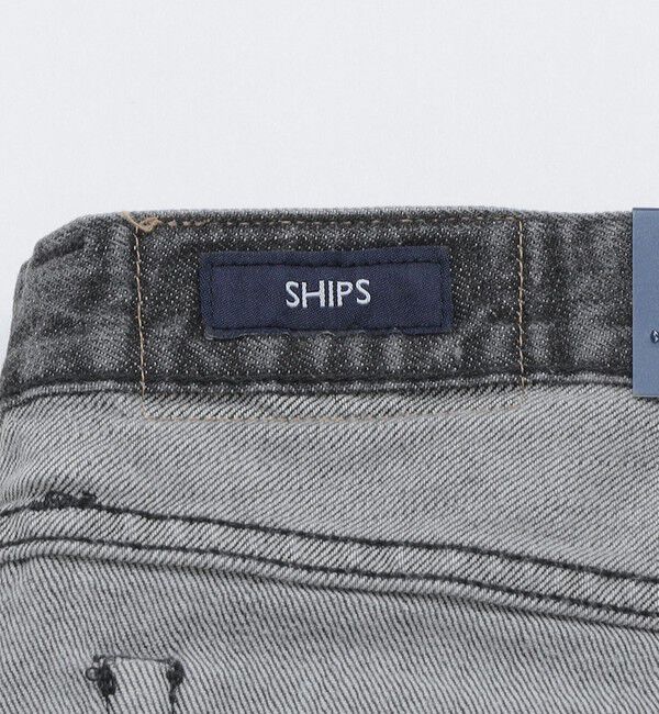 SHIPS「SHIPS: オイカワデニム セルビッチ 5ポケット フェードブラック デニムパンツ」|デニム|