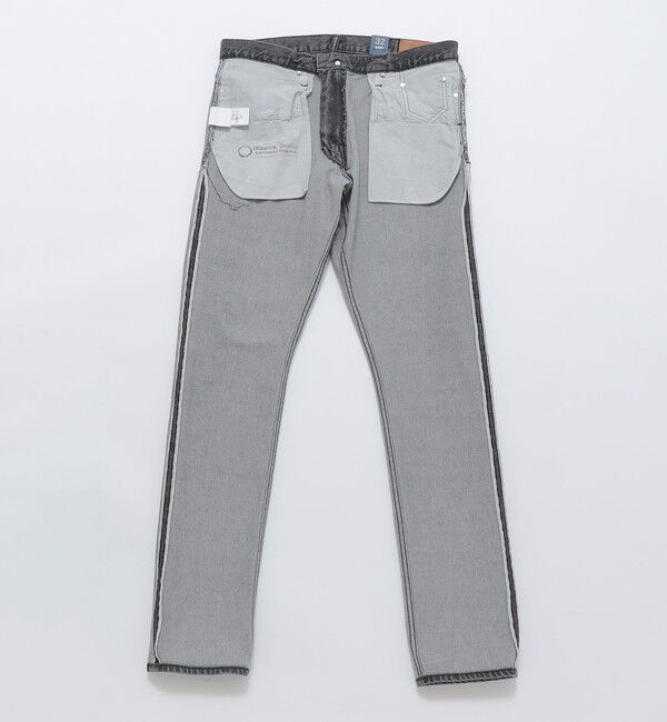 SHIPS「SHIPS: オイカワデニム セルビッチ 5ポケット フェードブラック デニムパンツ」|デニム|