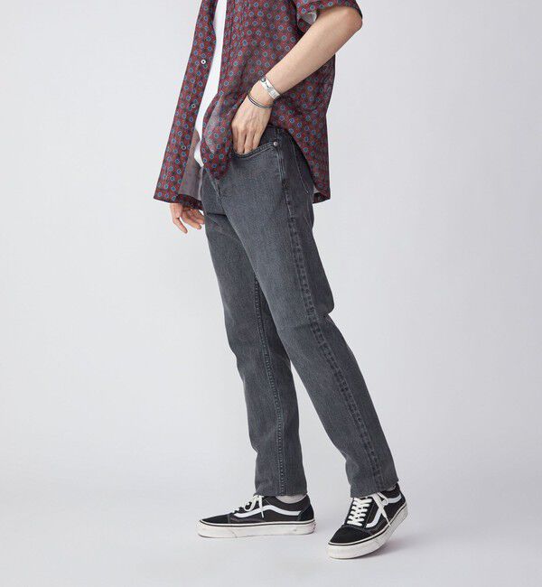 SHIPS「SHIPS: オイカワデニム セルビッチ 5ポケット フェードブラック デニムパンツ」|デニム|