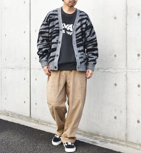 SHIPS any「SHIPS any: シャギー パターン ユニセックス ニット カーディガン 23AW◇」|カーディガン|