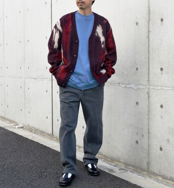 SHIPS any「SHIPS any: シャギー パターン ユニセックス ニット カーディガン 23AW◇」|カーディガン|