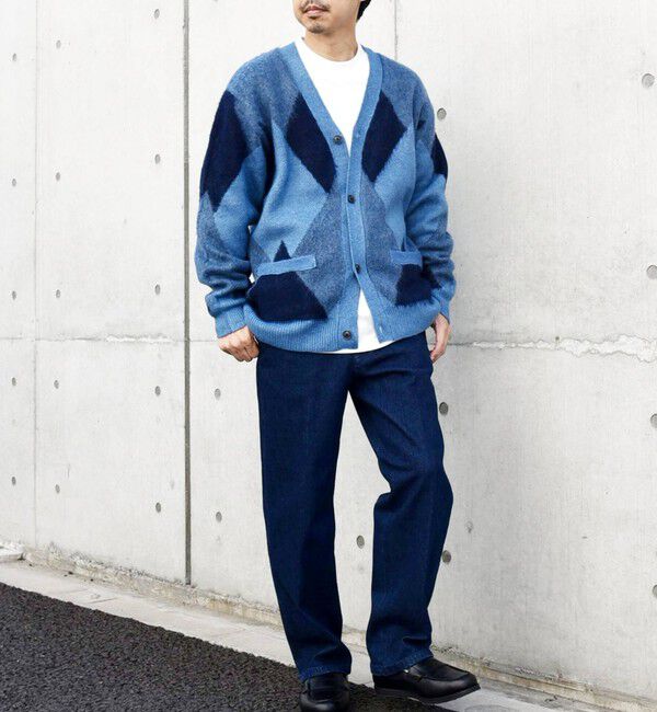 SHIPS any「SHIPS any: シャギー パターン ユニセックス ニット カーディガン 23AW◇」|カーディガン|