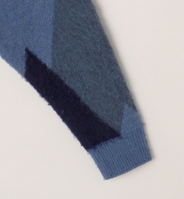 SHIPS any「SHIPS any: シャギー パターン ユニセックス ニット カーディガン 23AW◇」|カーディガン|