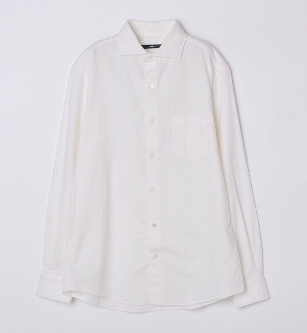 SHIPS「SHIPS: ネル ソリッド セミワイドカラー シャツ」|シャツ・ブラウス|