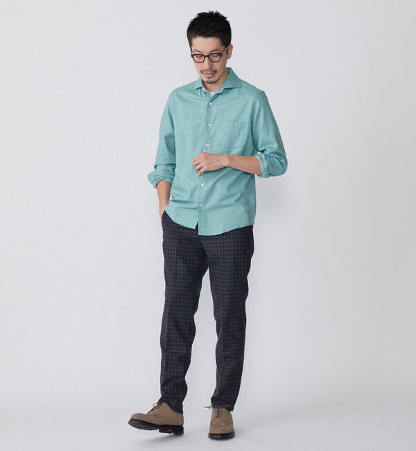 SHIPS「SHIPS: ネル ソリッド セミワイドカラー シャツ」|シャツ・ブラウス|