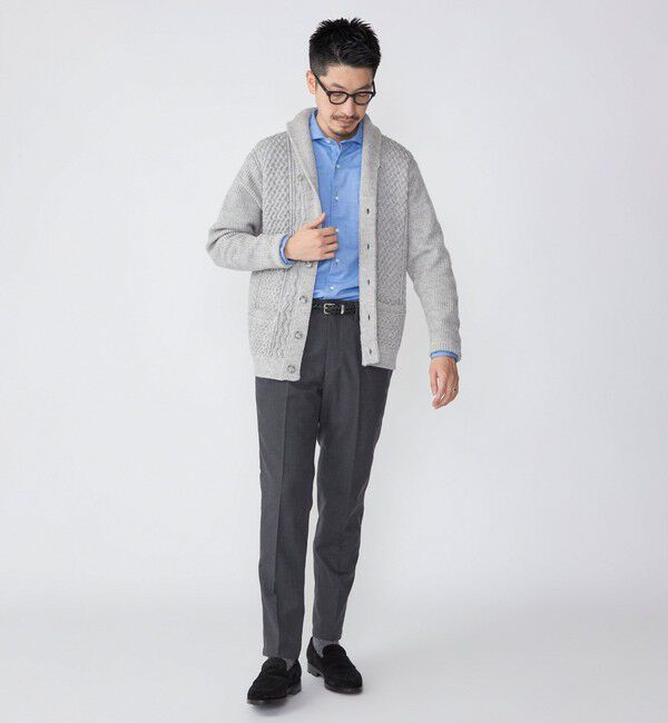 SHIPS「SHIPS: ネル ソリッド セミワイドカラー シャツ」|シャツ・ブラウス|