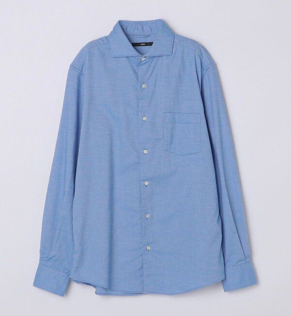 SHIPS「SHIPS: ネル ソリッド セミワイドカラー シャツ」|シャツ・ブラウス|