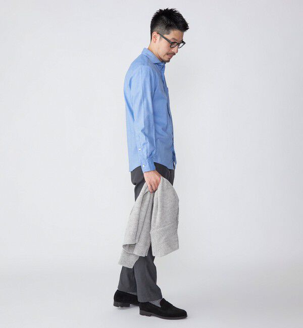 SHIPS「SHIPS: ネル ソリッド セミワイドカラー シャツ」|シャツ・ブラウス|