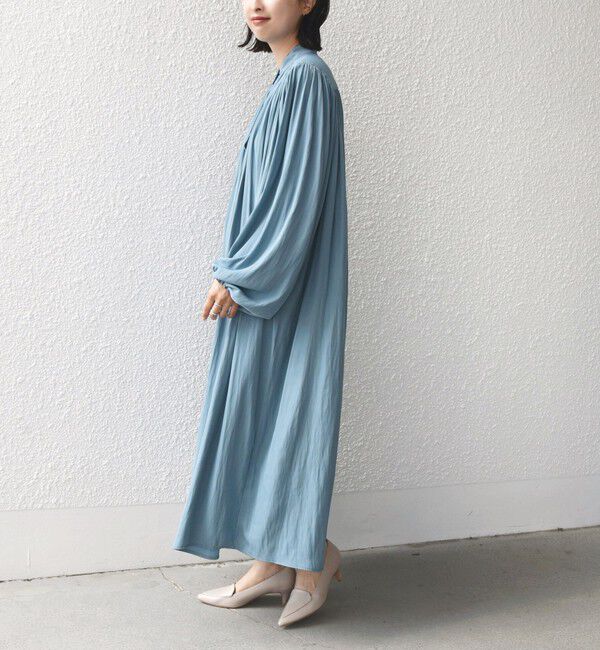 SHIPS for women「little black:〈手洗い可能〉カッセン ボリューム ワンピース（セレモニー対応可）」|ワンピース|