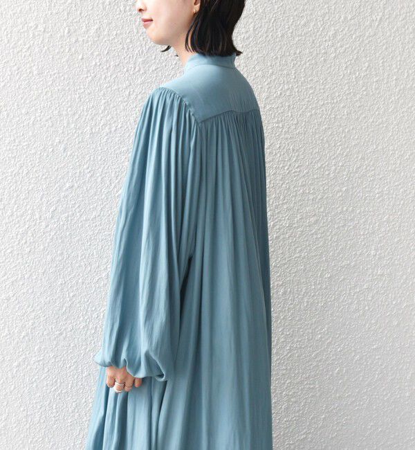 SHIPS for women「little black:〈手洗い可能〉カッセン ボリューム ワンピース（セレモニー対応可）」|ワンピース|