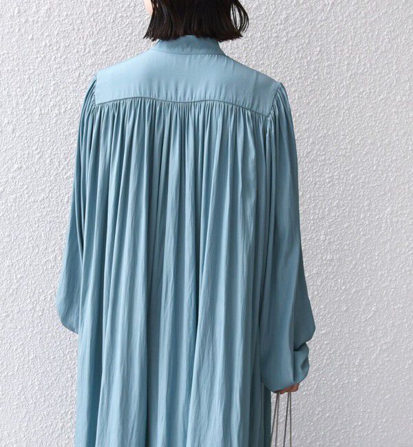 SHIPS for women「little black:〈手洗い可能〉カッセン ボリューム ワンピース（セレモニー対応可）」|ワンピース|