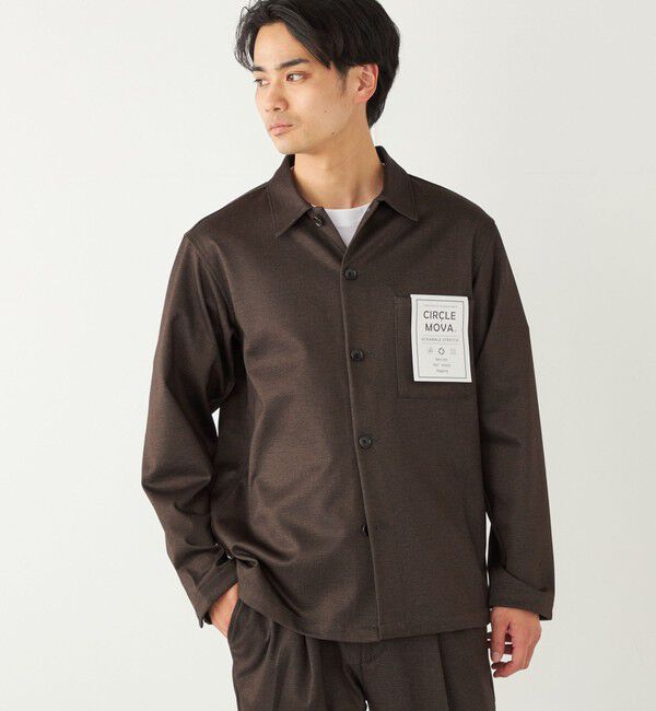 SHIPS Colors 「SHIPS Colors:〈洗濯機可能〉サークルムーバー プリント ボックス シャツ」|シャツ・ブラウス|ブラウン