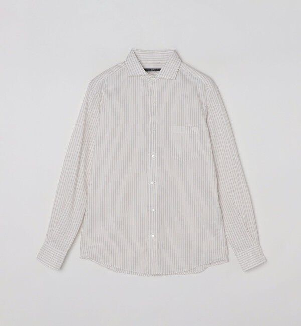 SHIPS「SHIPS: 〈接触冷感〉セミワイドカラー アイスコットン カラミ ロングスリーブ シャツ」|シャツ・ブラウス|