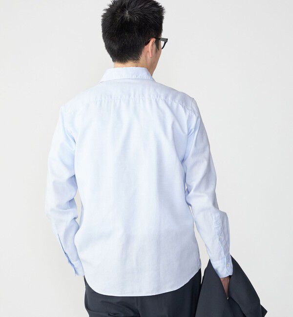 SHIPS「SHIPS: 〈接触冷感〉セミワイドカラー アイスコットン カラミ ロングスリーブ シャツ」|シャツ・ブラウス|