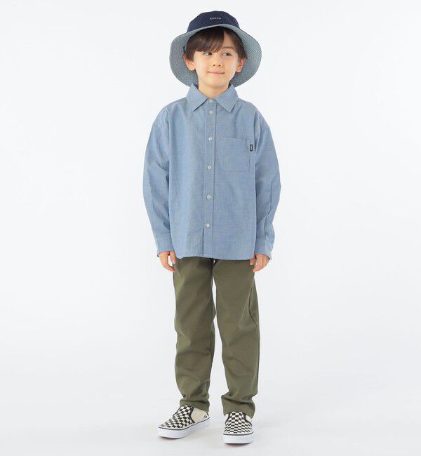 SHIPS KIDS「SHIPS KIDS:100～130cm / ボタンダウン リラックス 長袖 シャツ」|シャツ・ブラウス|