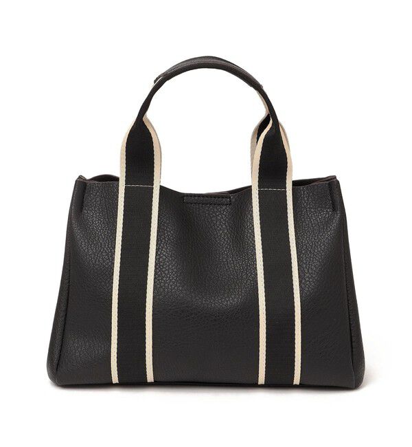 SHIPS any「【WEB限定】SHIPS any: ライン テープ ハンドル トート バッグ」|ハンドバッグ|