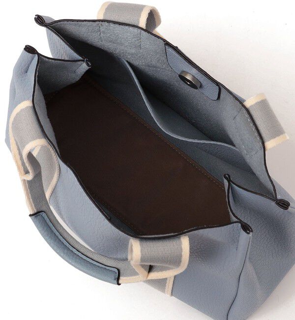 SHIPS any「【WEB限定】SHIPS any: ライン テープ ハンドル トート バッグ」|ハンドバッグ|