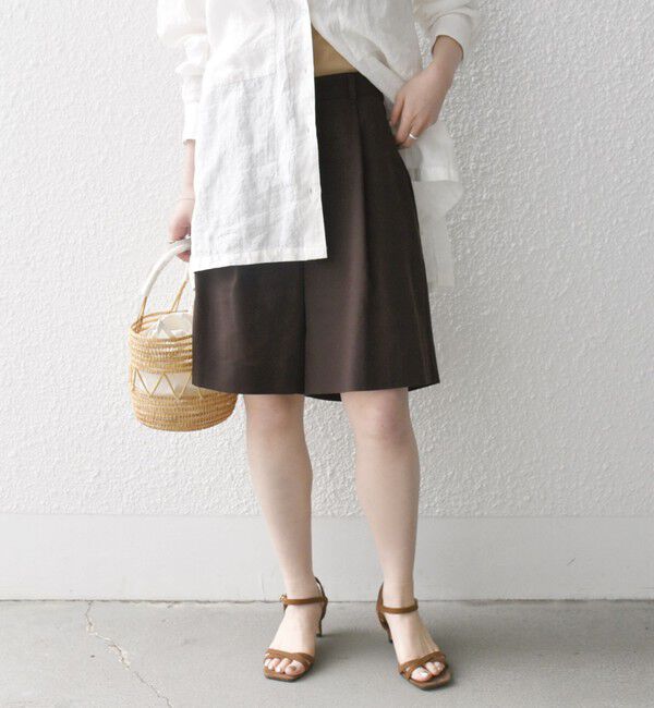 SHIPS any「SHIPS any:〈洗濯機可能〉リネン ミックス ショート パンツ」|その他|