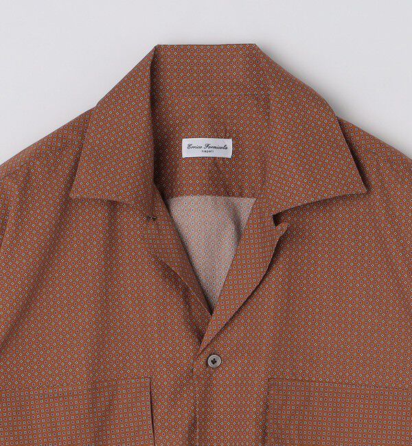 SHIPS「【SHIPS別注】Errico Formicola:  小紋柄プリント オープンカラー シャツ 」|シャツ・ブラウス|