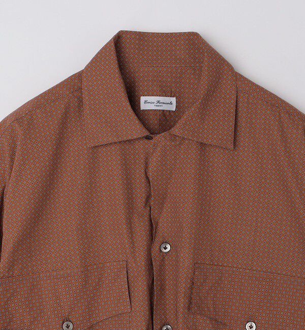 SHIPS「【SHIPS別注】Errico Formicola:  小紋柄プリント オープンカラー シャツ 」|シャツ・ブラウス|