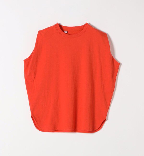 SHIPS any「SHIPS any:〈抗菌防臭/洗濯機可能〉USAコットン ラウンドヘム ノースリーブ TEE」|Tシャツ・カットソー|