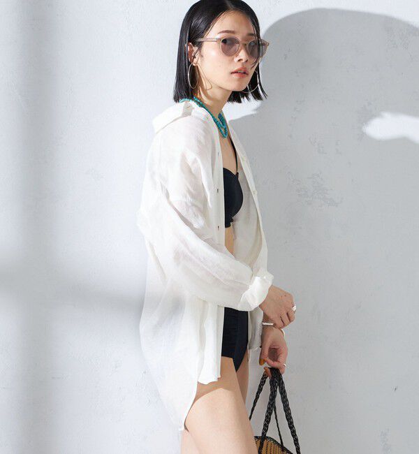 SHIPS for women「〈手洗い可能〉イタリアンパイル スイムウェア(ビキニ)」|ビキニ|