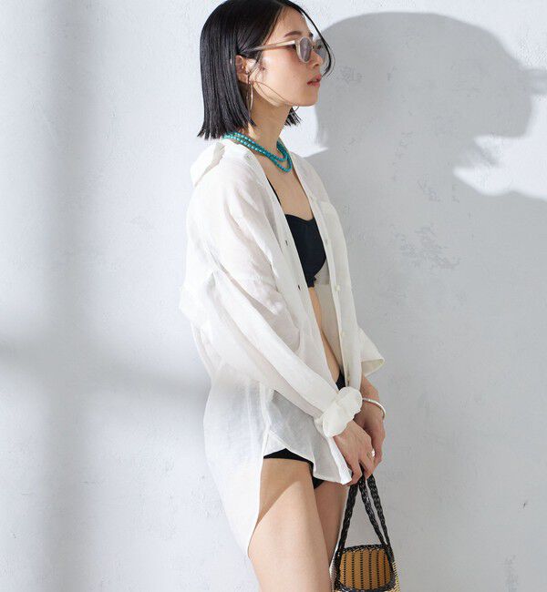 SHIPS for women「〈手洗い可能〉イタリアンパイル スイムウェア(ビキニ)」|ビキニ|