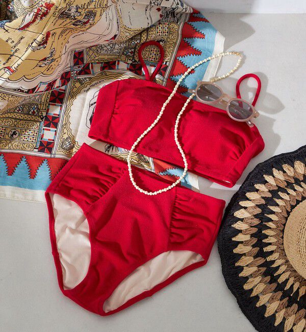 SHIPS for women「〈手洗い可能〉イタリアンパイル スイムウェア(ビキニ)」|ビキニ|