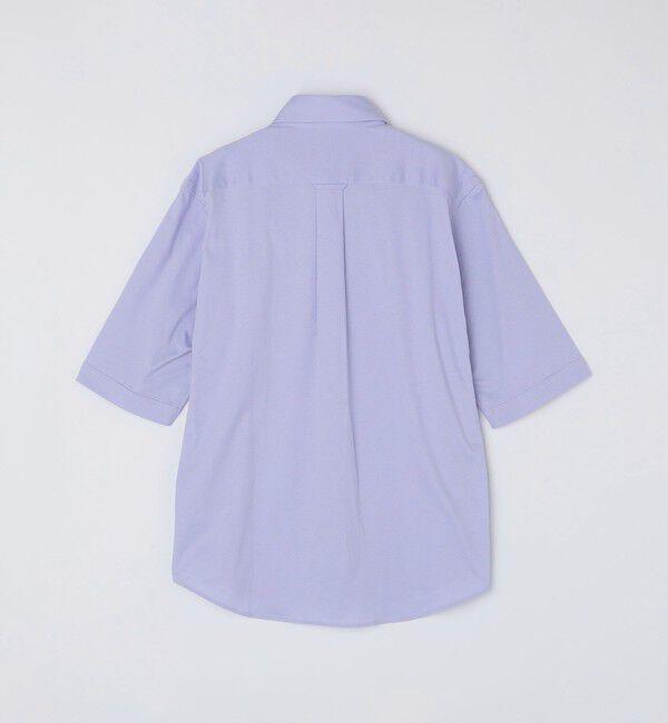 SHIPS「【WEB限定】SHIPS: ワンポイント ロゴ ジャージー ボタンダウン 5スリーブ シャツ」|シャツ・ブラウス|