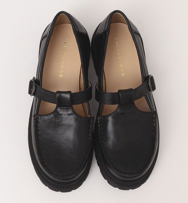 quaranciel「quaranciel: Tストラップ プラットフォーム ローファー」|ローファー|