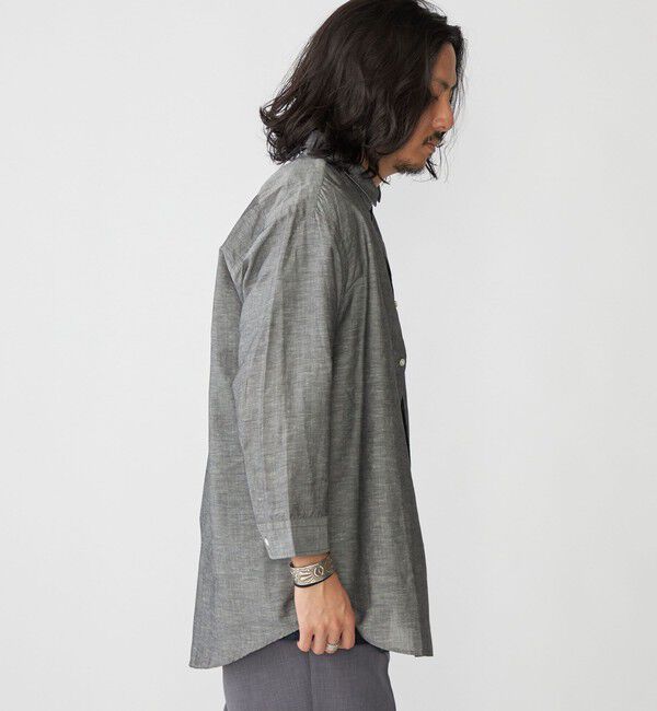 SHIPS「SHIPS: Herdmans コットン/リネン 7スリーブシャツ」|シャツ・ブラウス|