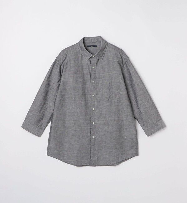 SHIPS「SHIPS: Herdmans コットン/リネン 7スリーブシャツ」|シャツ・ブラウス|
