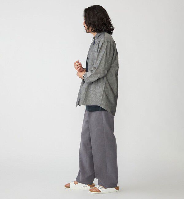 SHIPS「SHIPS: Herdmans コットン/リネン 7スリーブシャツ」|シャツ・ブラウス|