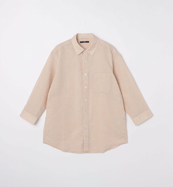 SHIPS「SHIPS: Herdmans コットン/リネン 7スリーブシャツ」|シャツ・ブラウス|