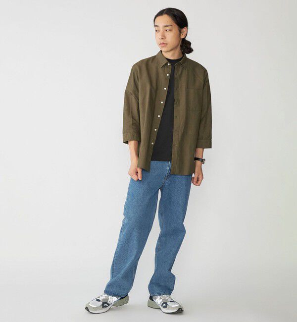 SHIPS「SHIPS: Herdmans コットン/リネン 7スリーブシャツ」|シャツ・ブラウス|