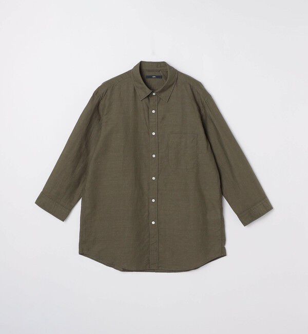 SHIPS「SHIPS: Herdmans コットン/リネン 7スリーブシャツ」|シャツ・ブラウス|