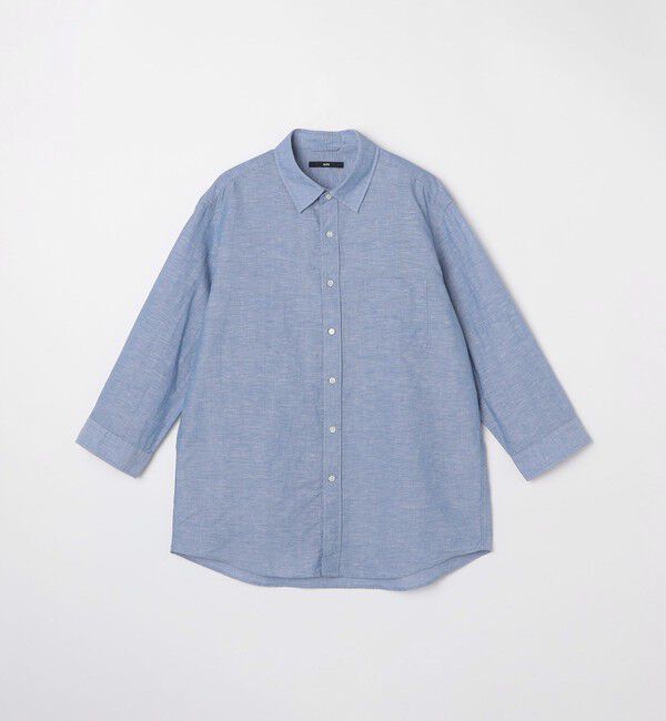 SHIPS「SHIPS: Herdmans コットン/リネン 7スリーブシャツ」|シャツ・ブラウス|