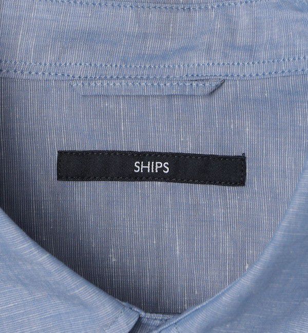 SHIPS「SHIPS: Herdmans コットン/リネン 7スリーブシャツ」|シャツ・ブラウス|