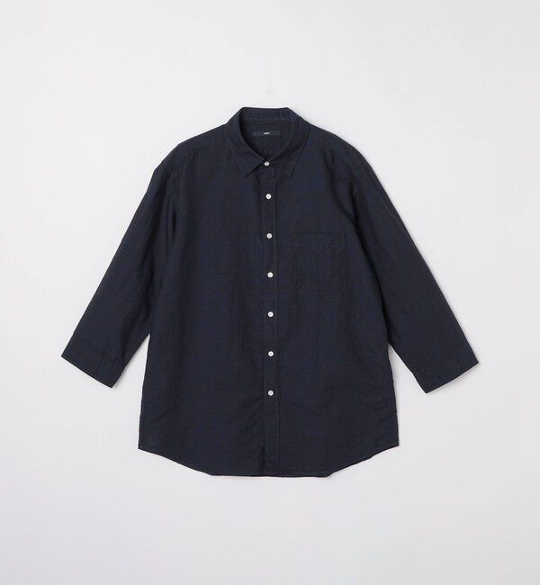 SHIPS「SHIPS: Herdmans コットン/リネン 7スリーブシャツ」|シャツ・ブラウス|