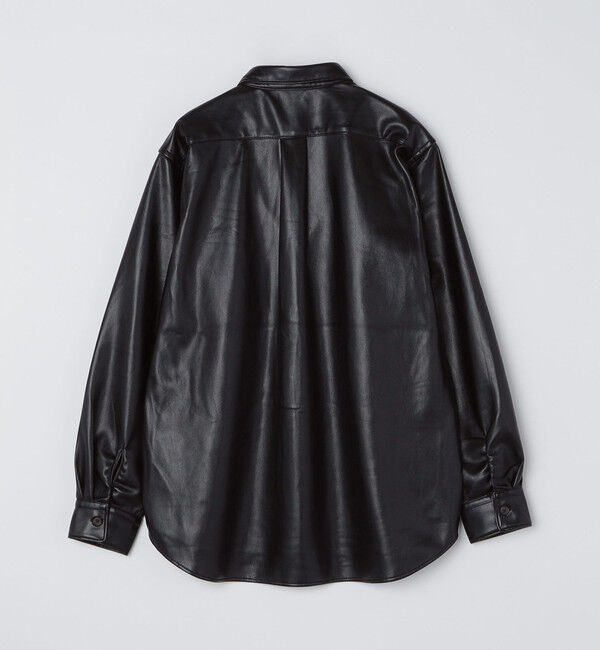 SHIPS「BENCH MARKING SHIRT: レギュラーカラー 合成皮革 シャツ」|シャツ・ブラウス|