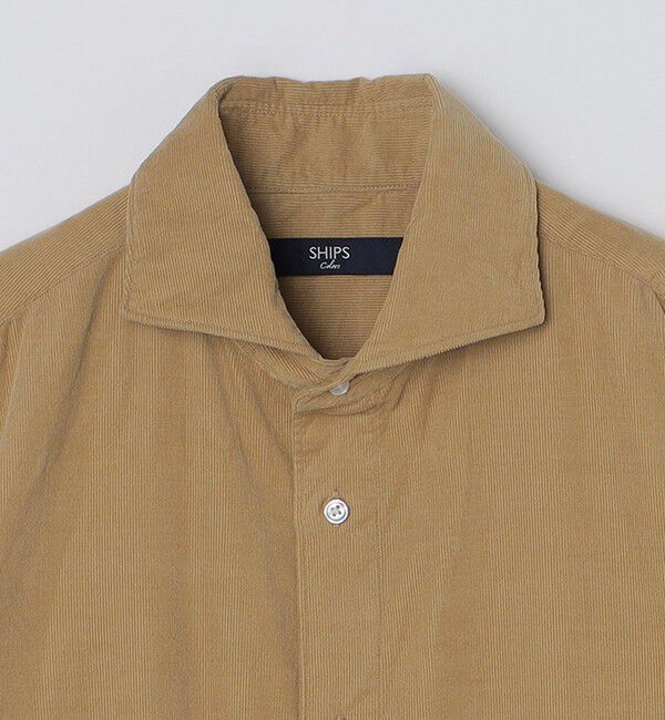 SHIPS Colors 「SHIPS Colors:〈洗濯機可能〉コーデュロイ ワイドカラー シャツ」|シャツ・ブラウス|