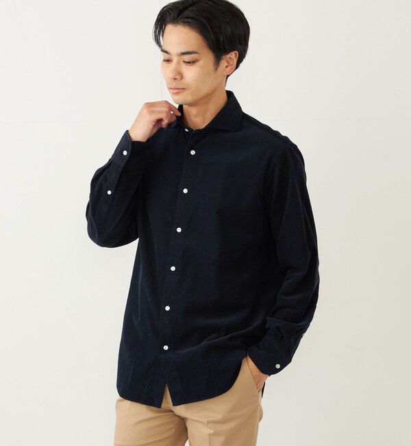 SHIPS Colors 「SHIPS Colors:〈洗濯機可能〉コーデュロイ ワイドカラー シャツ」|シャツ・ブラウス|