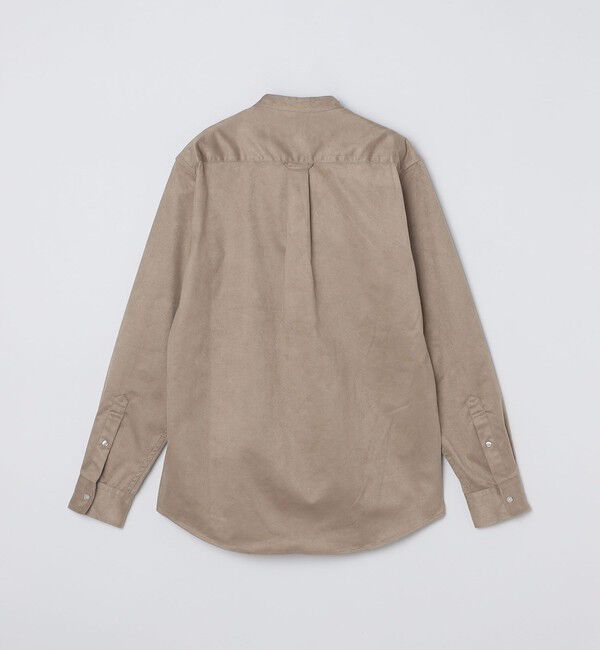 SHIPS Colors 「SHIPS Colors: ポリエステル フェイクスエード バンドカラー シャツ」|シャツ・ブラウス|