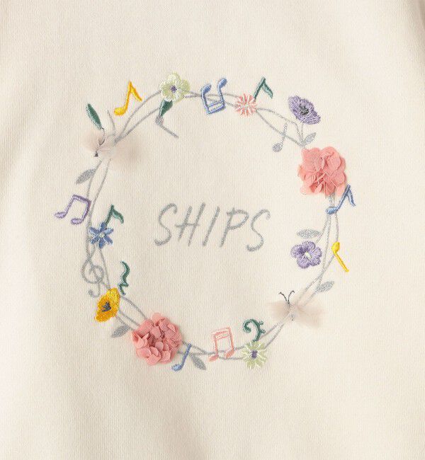 SHIPS KIDS「SHIPS KIDS:80～90cm / ミュージック フラワー スウェット」|スウェット・ジャージ|