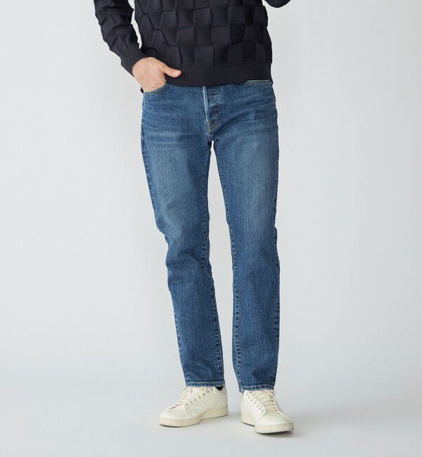 SHIPS「【SHIPS別注】RED CARD TOKYO: RHYTHM クリーンウォッシュ ジャストレングス スリムテーパードデニム」|デニム|ロイヤルブルー