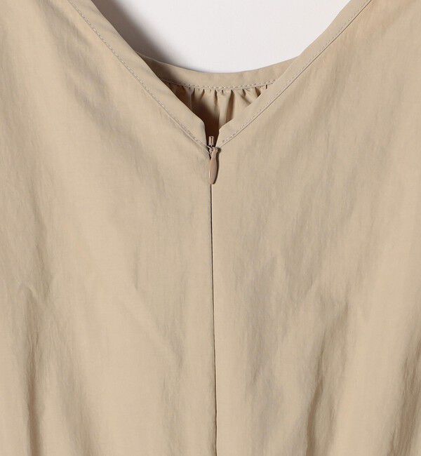 SHIPS any「SHIPS any:〈洗濯機可能〉ナイロン サイド ギャザー フレンチスリーブ ワンピース」|ワンピース|